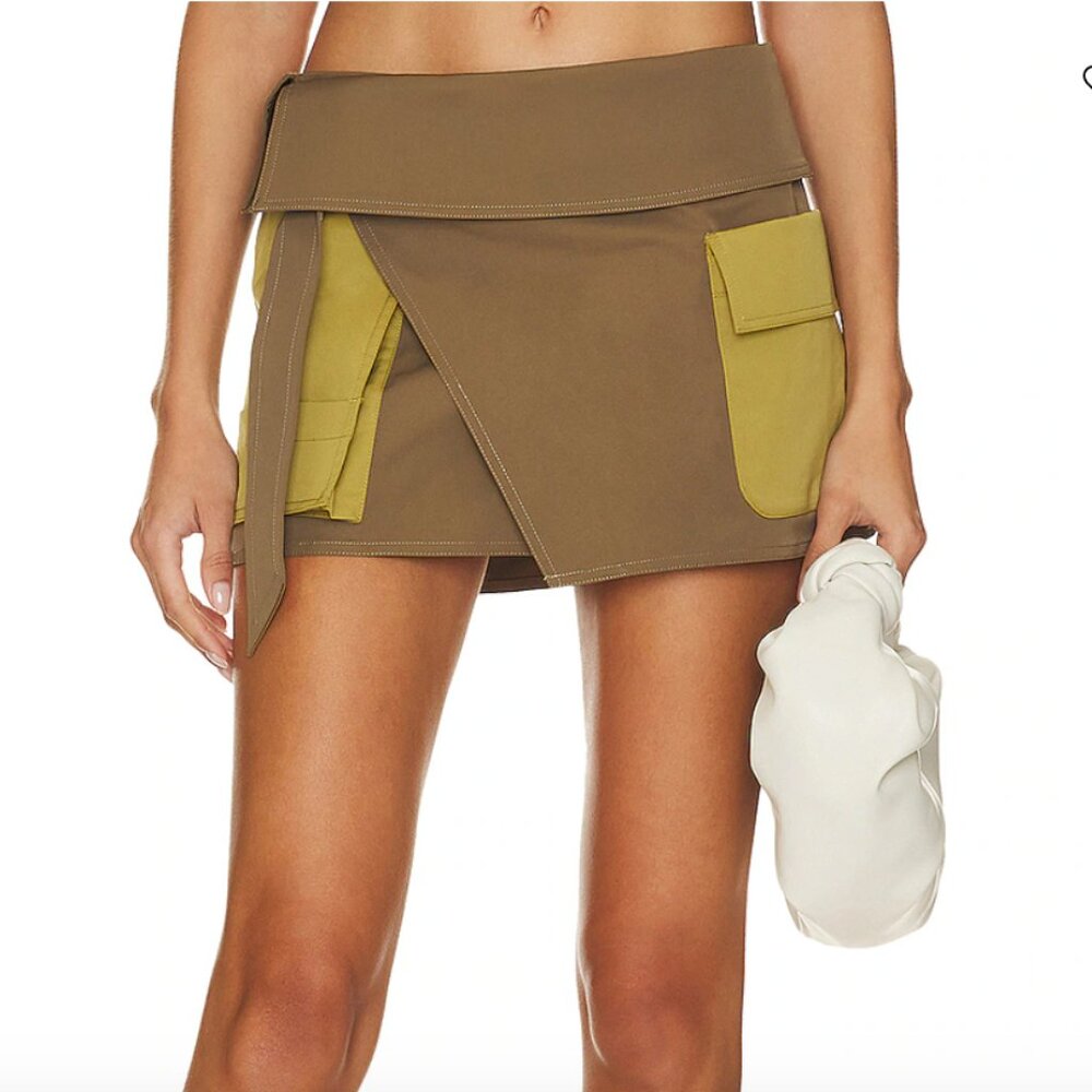 L'Academie Nishma Cargo Skirt NWT Size S